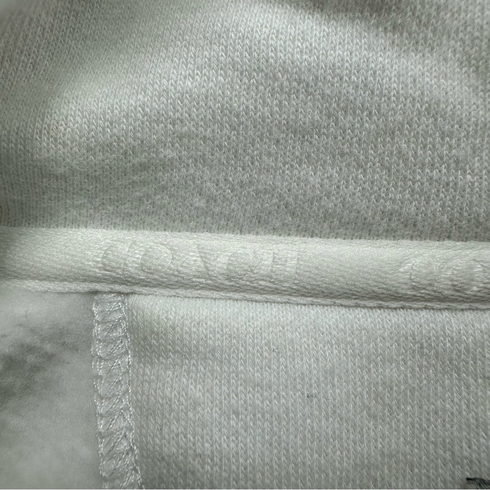 Coach X Jean Michel Basquiat Hoodie Women’s XS White Embroidery Pockets - Picture 5 of 12